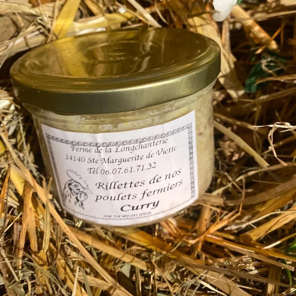 Rillettes de poulet fermier Curry