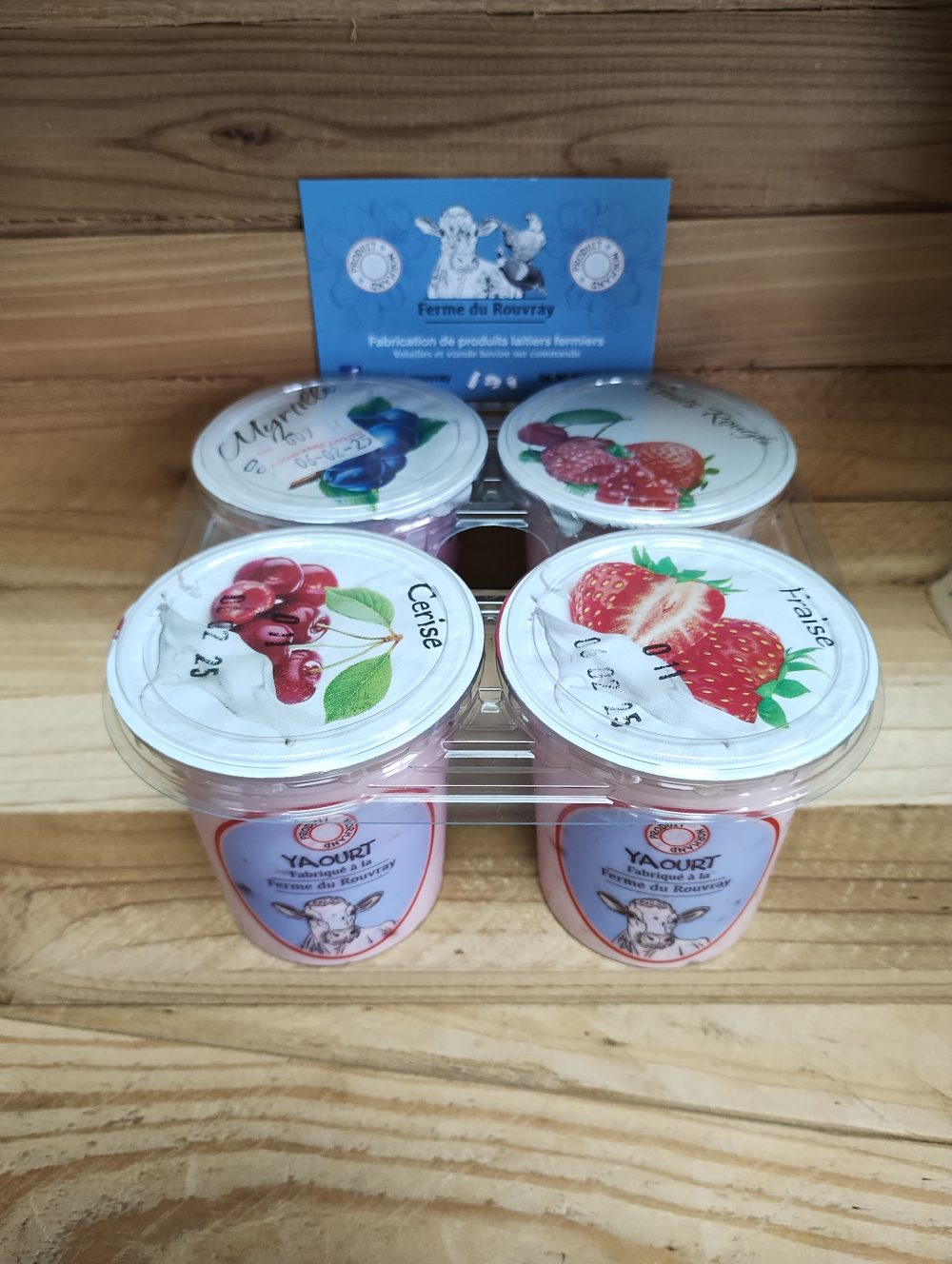 Yaourts fruits rouges brassés fermiers (4X125g)