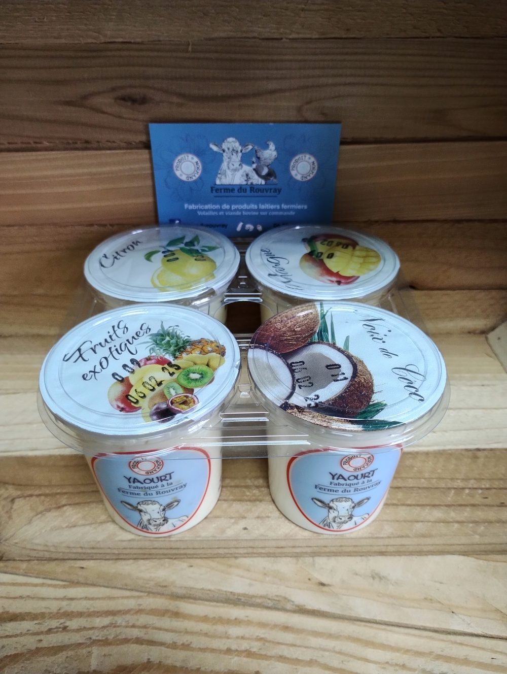 Yaourts fruits exotiques brassés fermiers (4X125g)