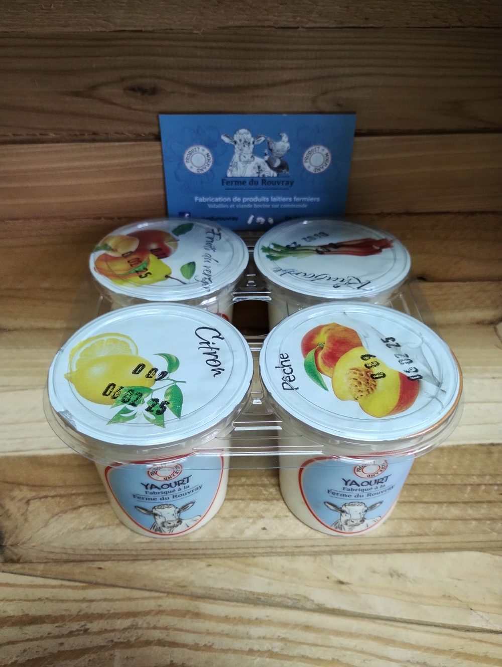 Yaourts fruits jaunes brassés fermiers (4X125g)